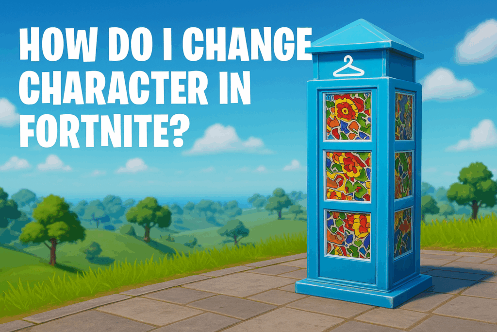 How Do I Change Character in Fortnite? - image of the Fortnite changing phone booth