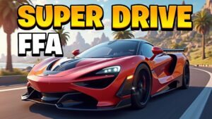 SUPER DRIVE FFA pvp vehicle 楽しい新武器練習マップ