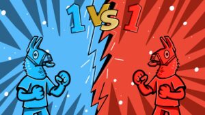 1vs1 Red vs Blue – Llama Edition