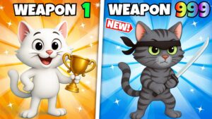CAT MEME GUN GAME  ONE SHOT